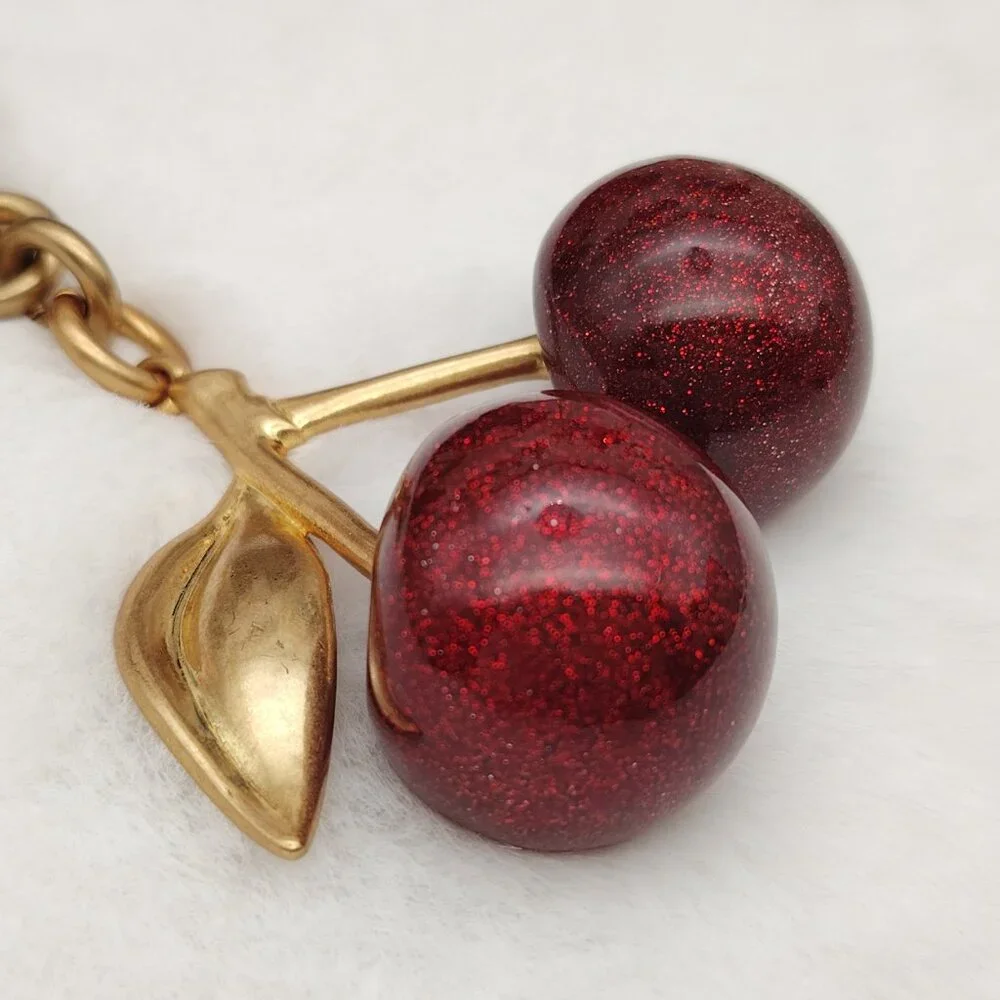 COACH Cherry Bag Charm Keychain - Picture 3 of 9